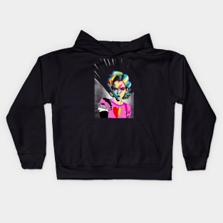 the vicious girl in pink Kids Hoodie